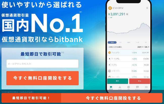 ビットバンク申込み